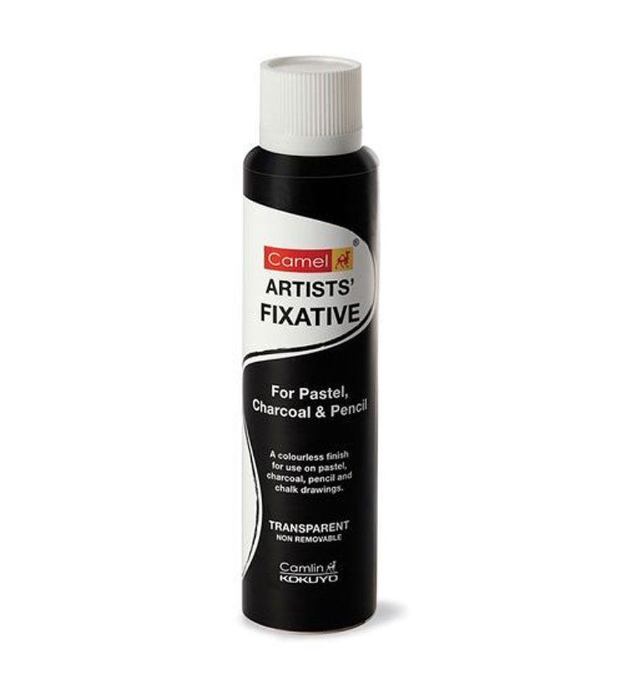 Camel 200 ML Artists Fixative Spray In Tin Bottle For Pastel,Charcoal And  Pencil