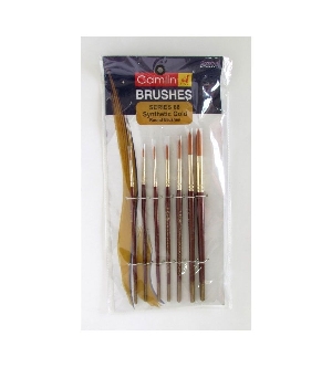 Camlin Synthetic Gold Hair Round Brushes (series 66)