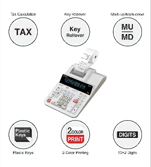 Casio DR-140R-WE Printing Calculator