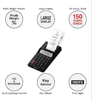 Casio HR-8RC-BK Printing Calculator