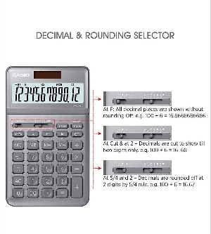 Casio JW-200SC-GY Desktop Calculator