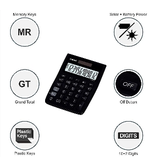 Casio MS-20VC-BK Desktop Calculator