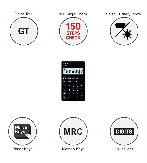 Casio NJ-120D-BK Portable Calculator